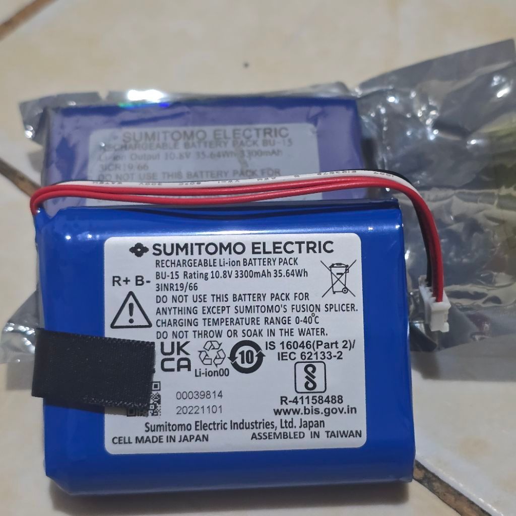 batre sumitomo t400 / batersi splicer sumitomo t400s