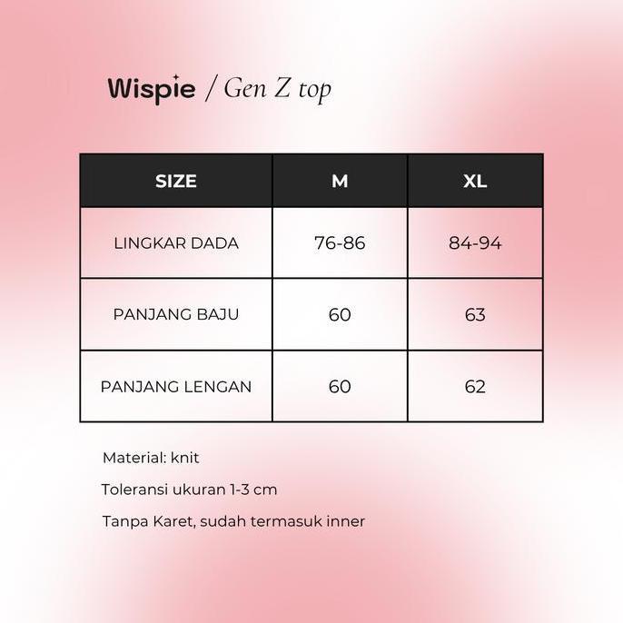 Geopani881 - Wispie Gen Z Top | Atasan Rib Wanita kombinasi dengan Cardigan