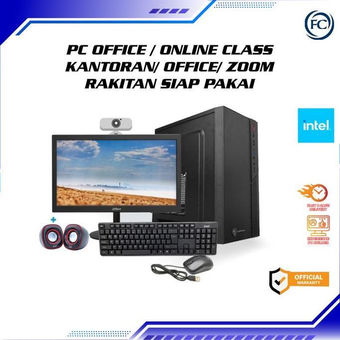 PC OFFICE / ONLINE CLASS / KANTORAN/ OFFICE/ ZOOM RAKITAN SIAP PAKAI