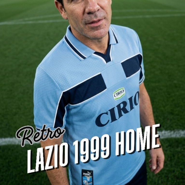 Jersey Bola Retro Lazio 1999 2000 Home