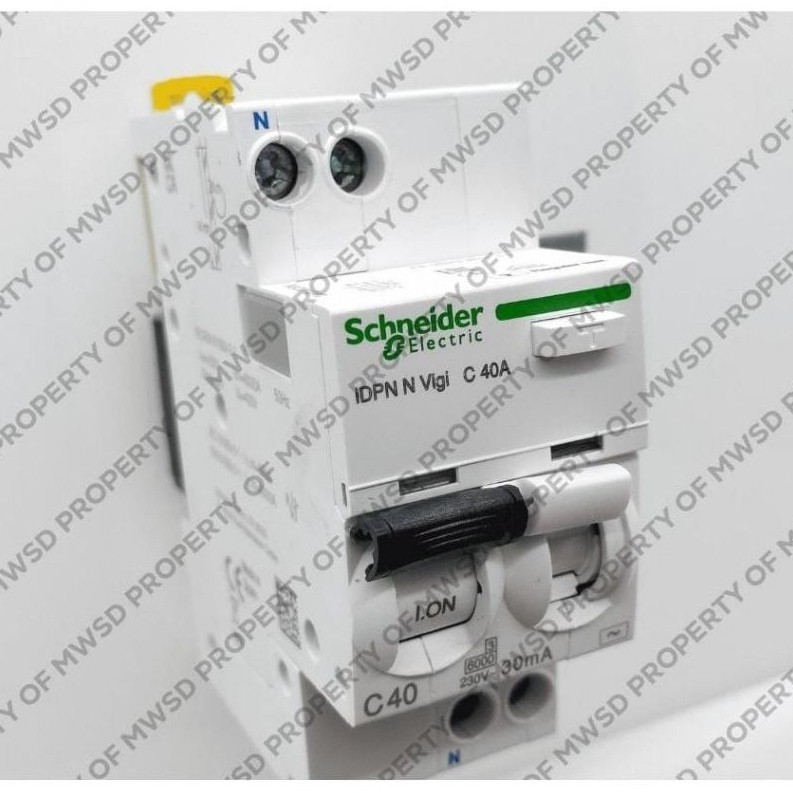 SCHNEIDER RCBO IDPN VIGI ACTI 9 1P+N 40A 30MA A9D1640 SCHNEIDER