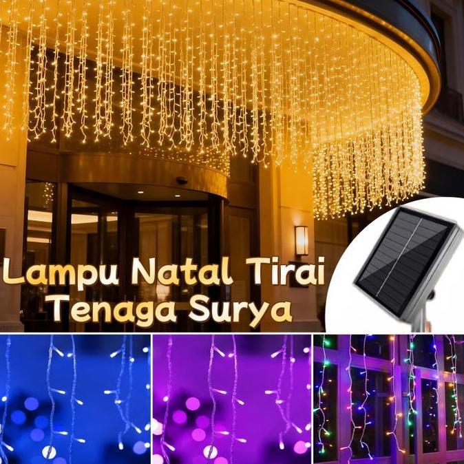 Bestprice- Kelap Kelip Lampu Hias Tirai Outdoor Waterproof Lampu Hias Lampu Ramadhan Lampu Kelap Kel