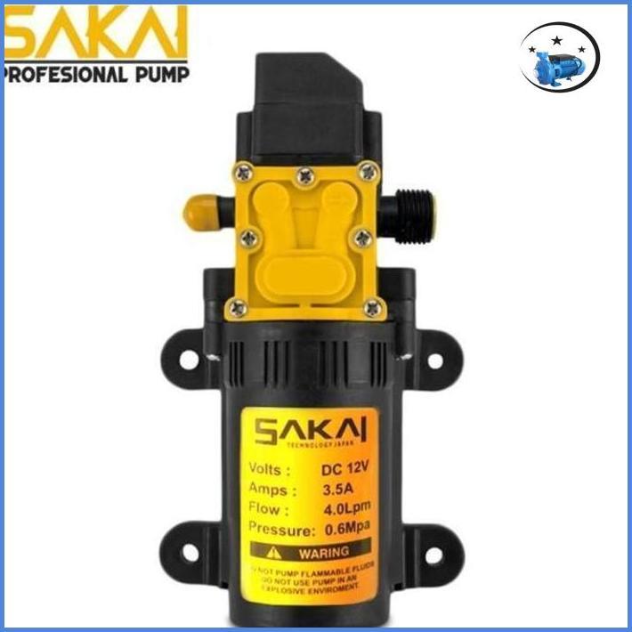 Pompa Dc Sakai 12 Volt 80 Psi - Pompa Steam - Pompa Dc High Pressure Premium