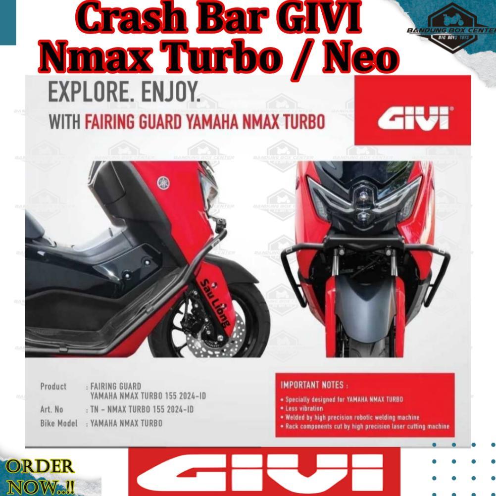 CrashBar GIVI Nmax Turbo Nmax Neo Pelindung Body Yamaha Nmax Tubular Crash Bar Engine Guard GIVI Nma
