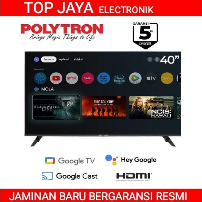 Smart Tv 40 Inch Polytron Digital Google Tv/Tv Smart Polytron 40 Inch Digital Google Tv