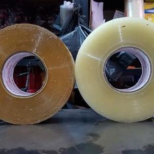 Slop Isi 6 -  Lakban 500 Yard Full Bening Dan Coklat Goldland / Lakban Jumbo 2 Inch