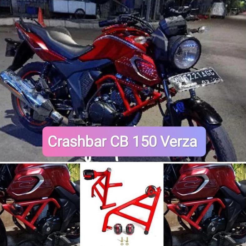 Tubular / Crashbar CB150 Verza | Cover Engine CB 150 Verza plus Jalu Slider | Pelindung Mesin dan Bo