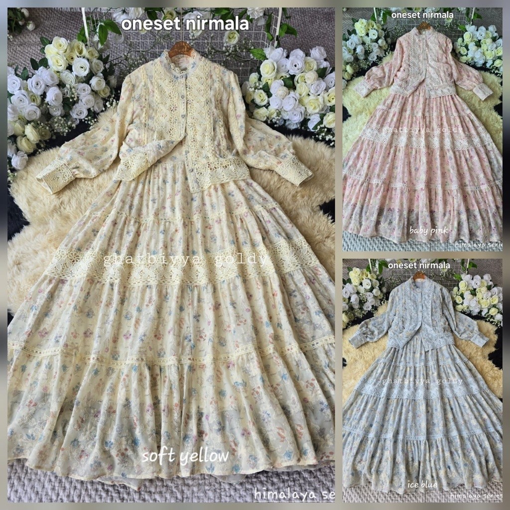 PREMIUM SALE GAMIS//SETCEL//MIDI//SETROK LFY GOLDY NAJWA VNS KEV MEIJIEWANG ABIYANI  DLL