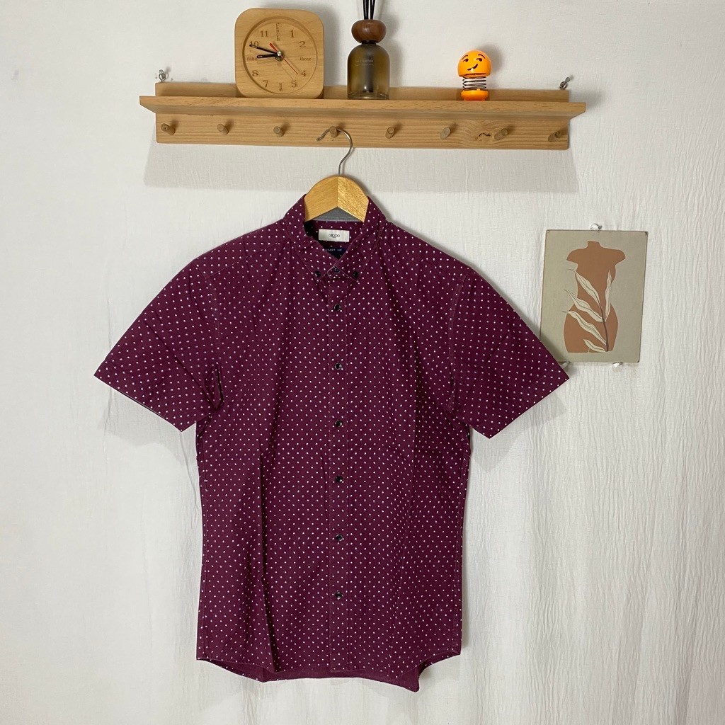 Kemeja pendek pria G2000 original kondisi bagus size 15