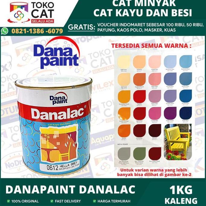 Cat Minyak / Cat Kayu / Cat Besi Danalac / Dana Paint 1 Kg