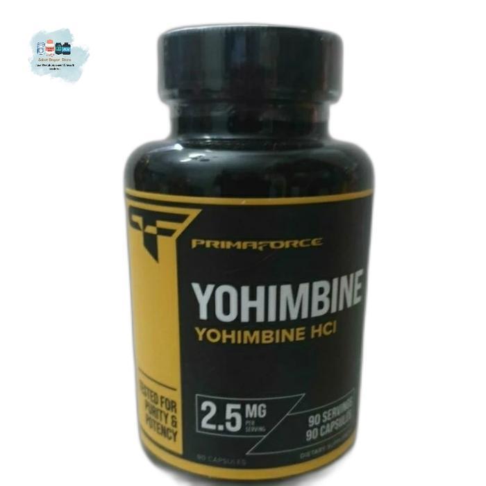 Primaforce Yohimbine HCl 2.5 mg 90 caps Yohimbe fat burner pelangsing