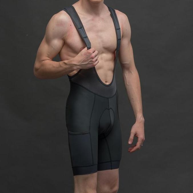 Downhill- Spexcel Bib Short, Italy Pad, Side Pocket, Bukan Rapha Santic Pns