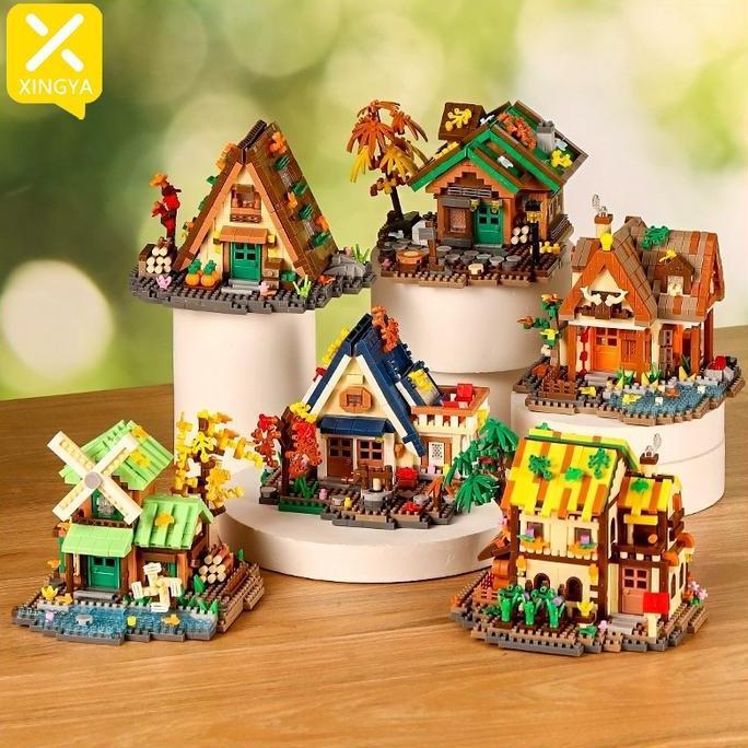 Xingya Mall Mainan Bricks Rumah Pohon  Blok Rumahan Pohon Rumah Tree House Bricks 1 Box Anak  Permai