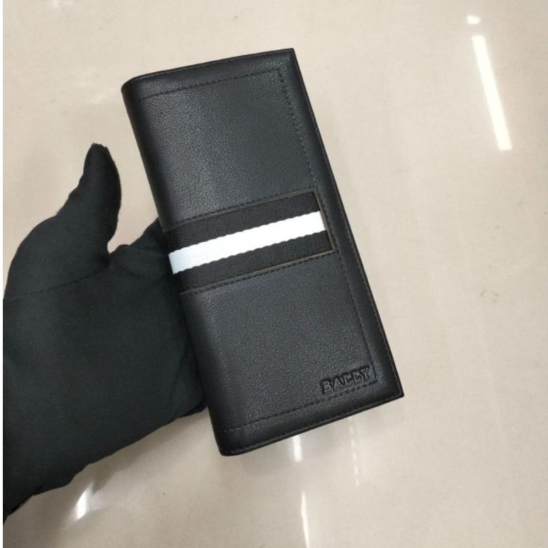 Dompet panjang pria bally kulit dompet lipat