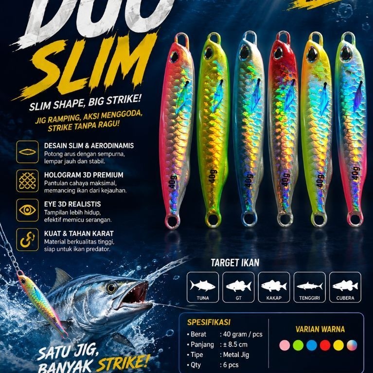 Metal jig 40gr DUO SLIM GID