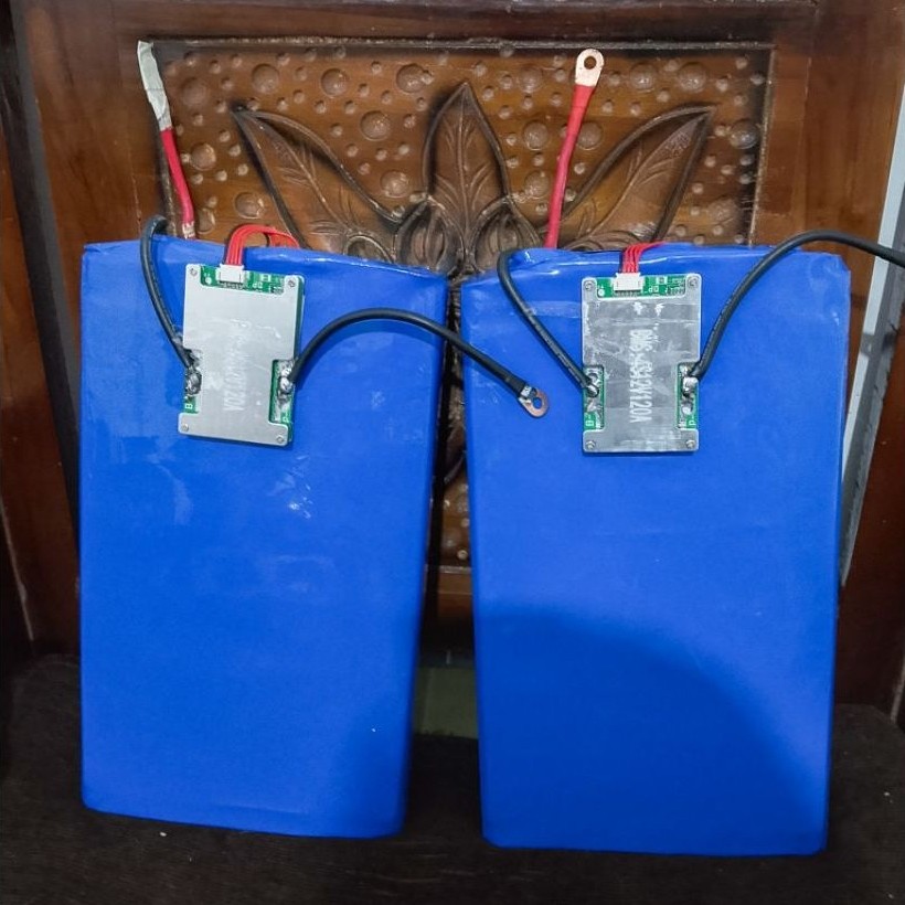 LIFEPO4 12V 100AH + PLUS BMS TIDAK KEMBUNG