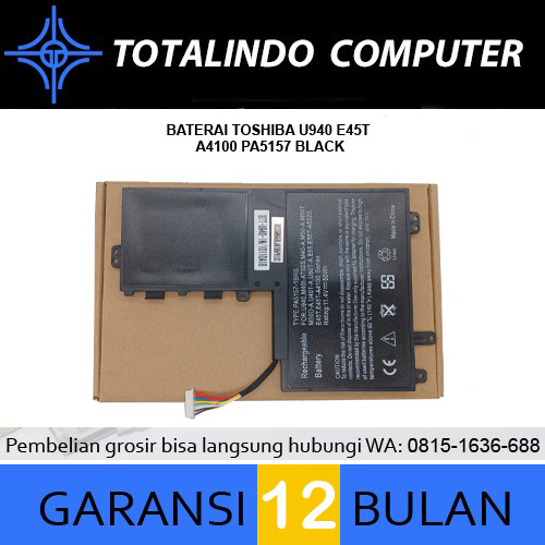 Baterai Toshiba PA5157 U940 E45T E45T-A4100 PA5157-1BRS
