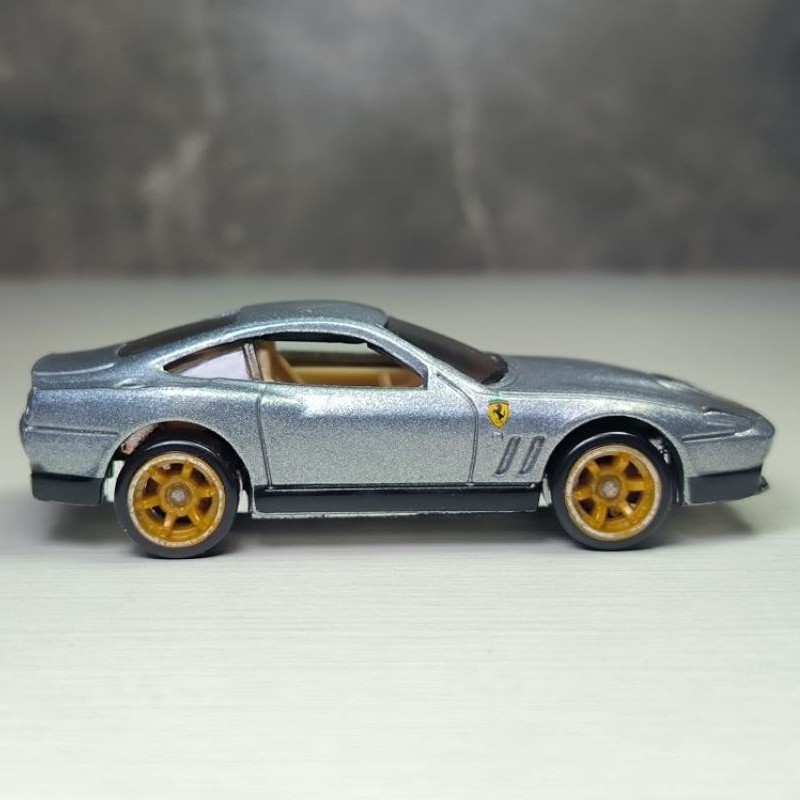Hot Wheels Speed Machines Ferrari 550 Maranello Silver Metalik