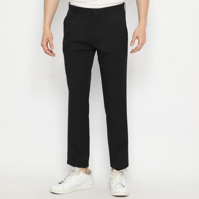 Platini Celana Formal Pria Panjang Slim Fit Hitam 88010