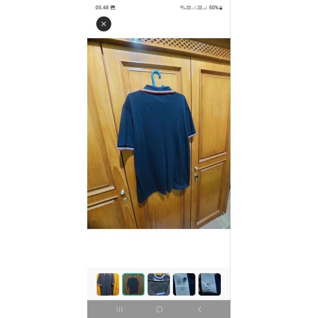 kaos fred perry bekas original