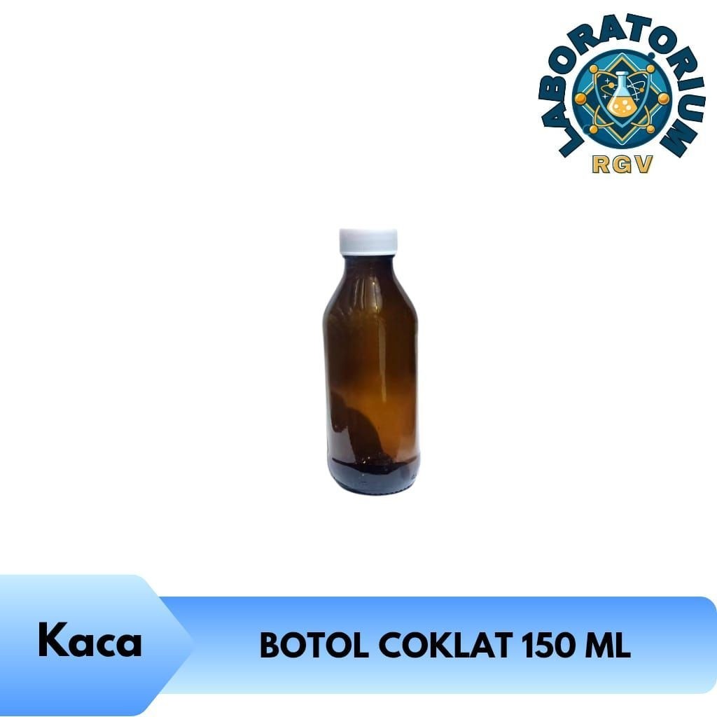 Botol Kaca Coklat 150ml | Botol 150ml | Botol Amber 150ml -Kaca