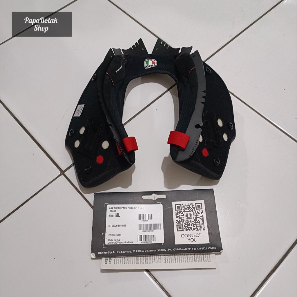 Busa Pipi Atas Cheek Crown Pad Helm AGV Pista GP R Original 100%