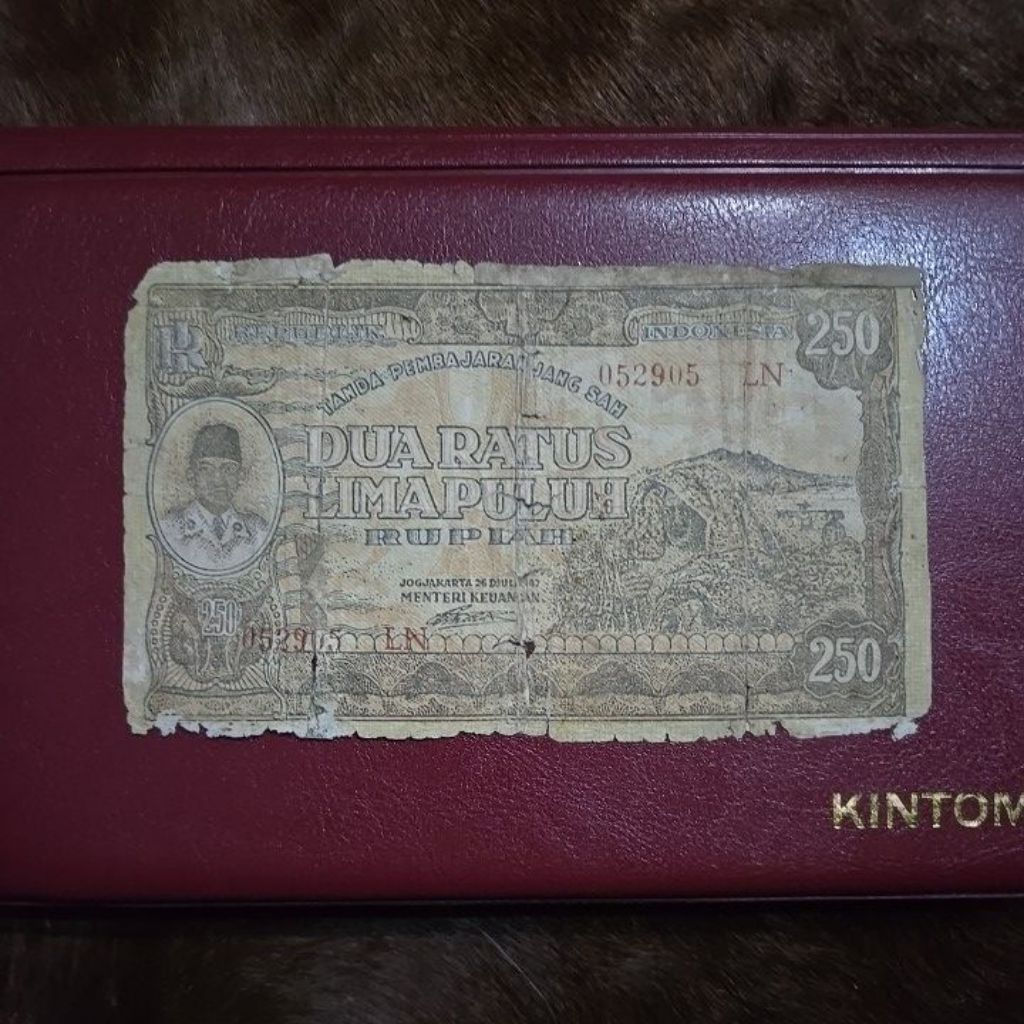 Oeang Koe Now 250 Rupiah ORI Tahun 1947