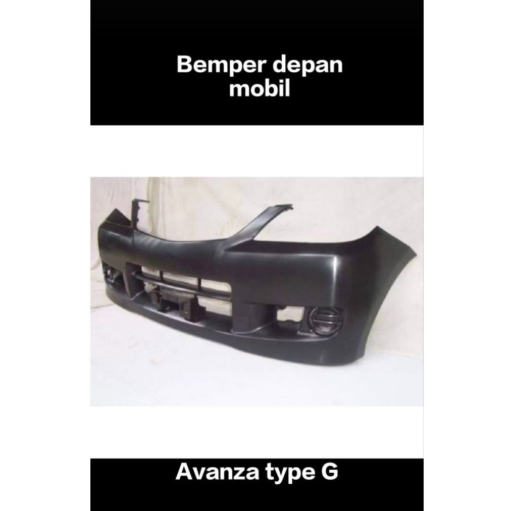 Bemper Depan Mobil Avanza Type G Warna Hitam