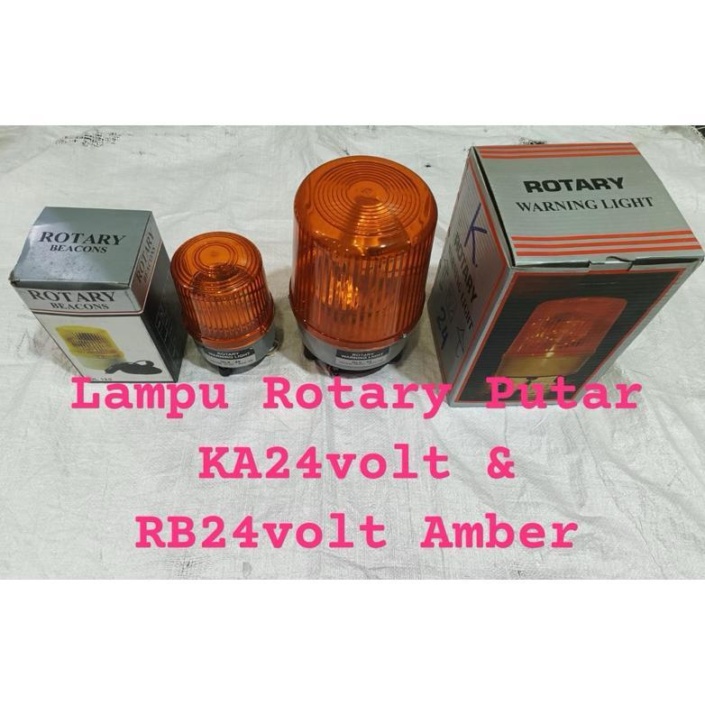 Bundling Lampu Rotary Lampu Putar Warning Light Ka24Volt & Rb 24Volt Amber/Kuning