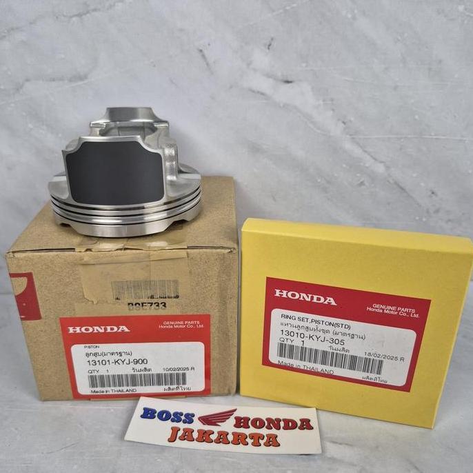 SPAREPART CBR 250 R KYJ CBU : (13101-KYJ-900 + 13010-KYJ-305) PISTON + RING UKURAN STANDAR CBR 250 R