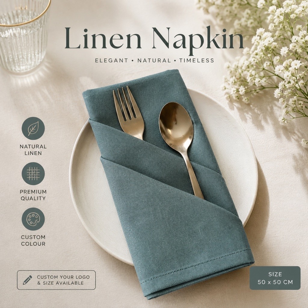 NAPKIN LINEN 50x50 | napkin resto | napkin cafe | napkin hotel
