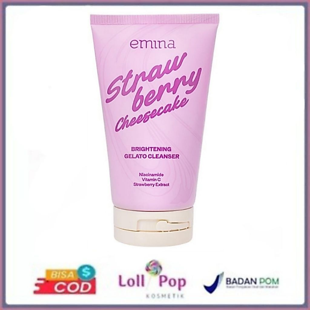 Emina Strawberry Cheesecake Brightening Gelato Cleanser 100ml