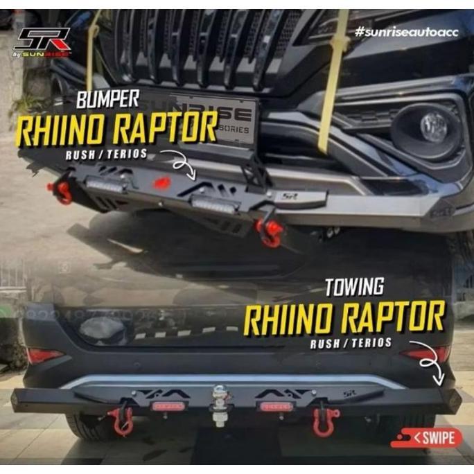 Sunrise Bumper Mobil Rhiino Raptor Bamper Depan Belakang Tanduk Towingbar Staterpack Mobil All New R