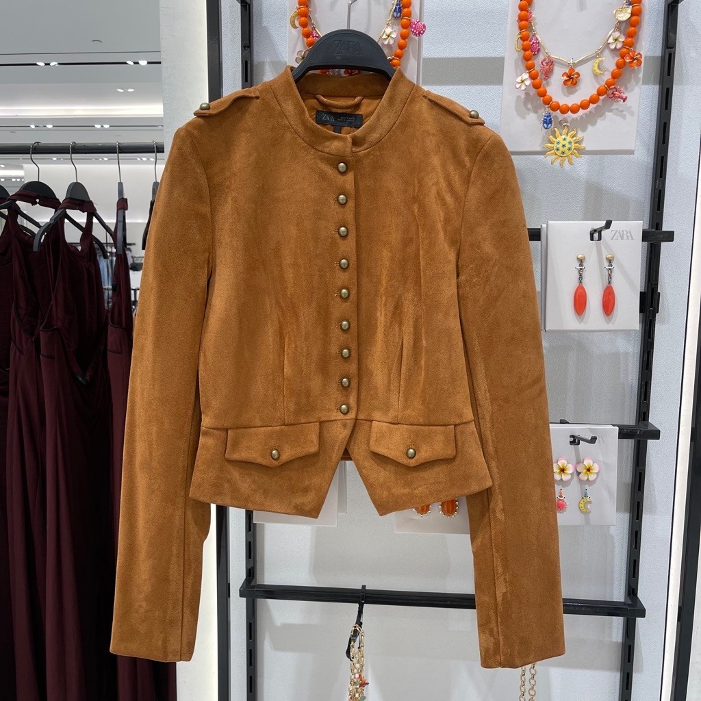 Jaket Suede ZARA Women Jastip (jasa titip)