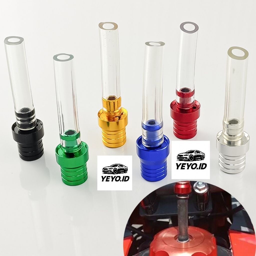 YEYO - Nepel Tempat Pembuangan Filter Tube Drain CNC Warna VARIO PCX ADV NMAX AEROX BEAT STYLO MIO X