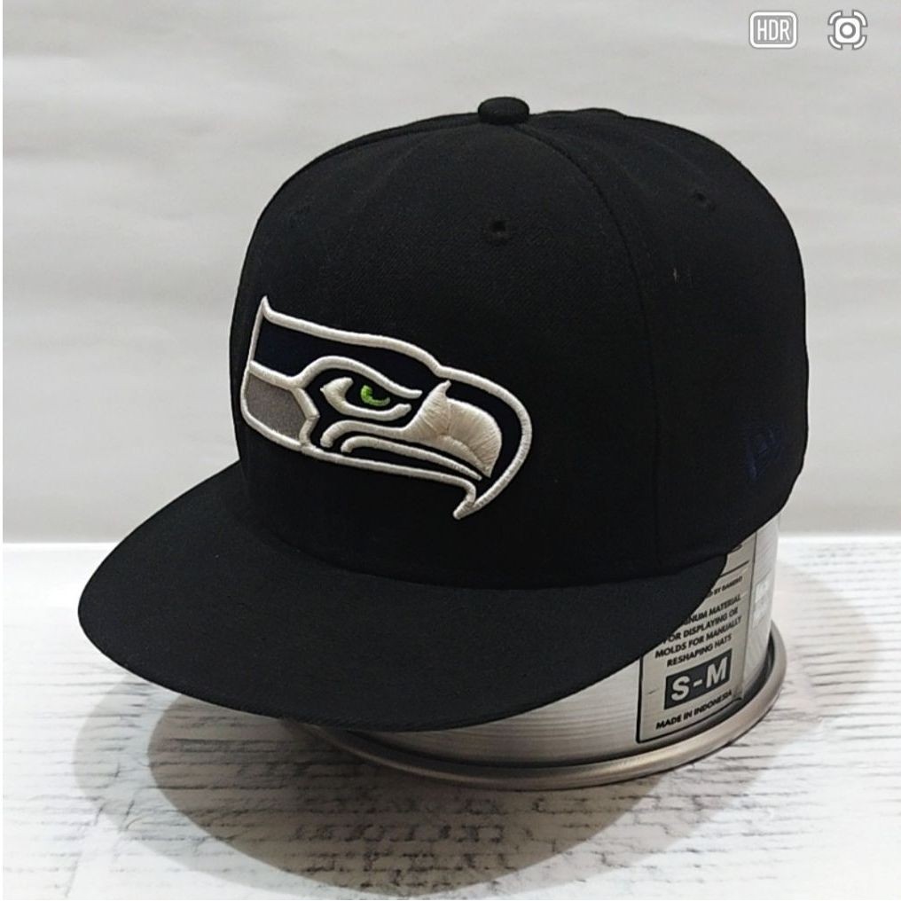 Topi New Era x NFL Seattle Seahawks Snap 59FIFTY Authentic Ori 2nd ( Fitted 71/8 )