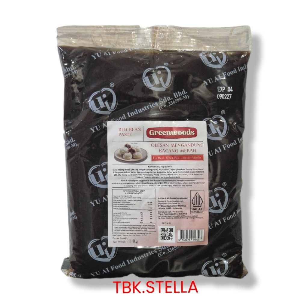 YU AI FILLING ISIAN KACANG MERAH / TAUSA