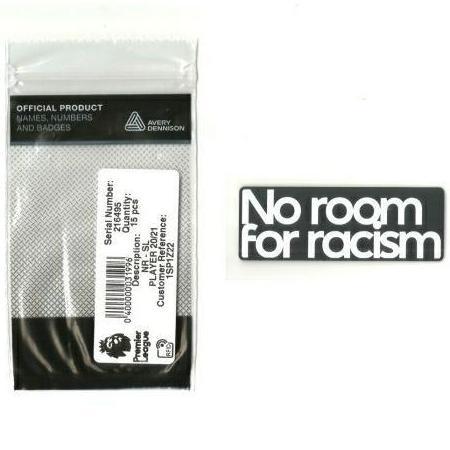 Patch Epl No Room For Racism. Original Patch For Jersey.