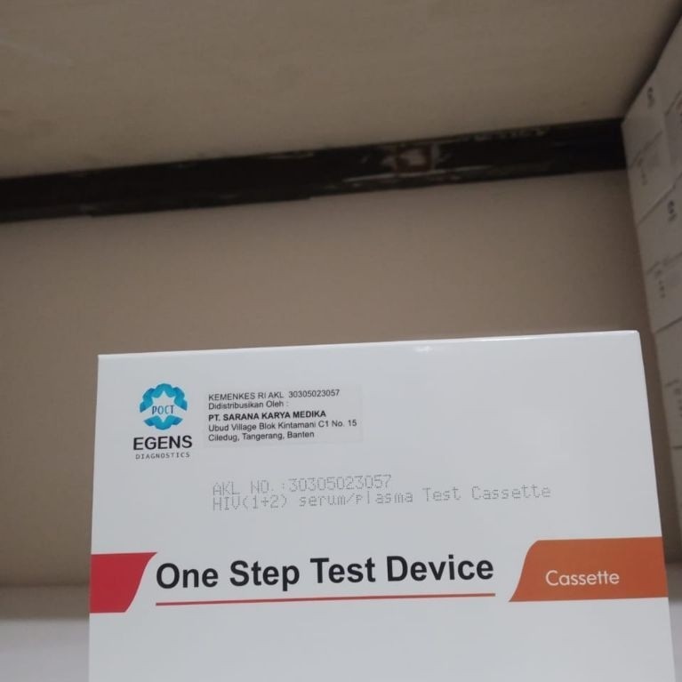 Rapid Test HIV Casset Egens 25 Test Perbox Cepat Akurat