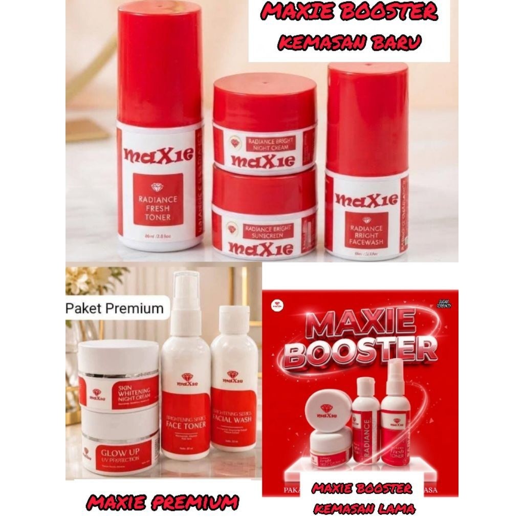 TERLARISSS!!!Maxie glow booster/Maxie glow  skincare KEMASAN PALING TERBARU/maxie skincare/maxie/cre