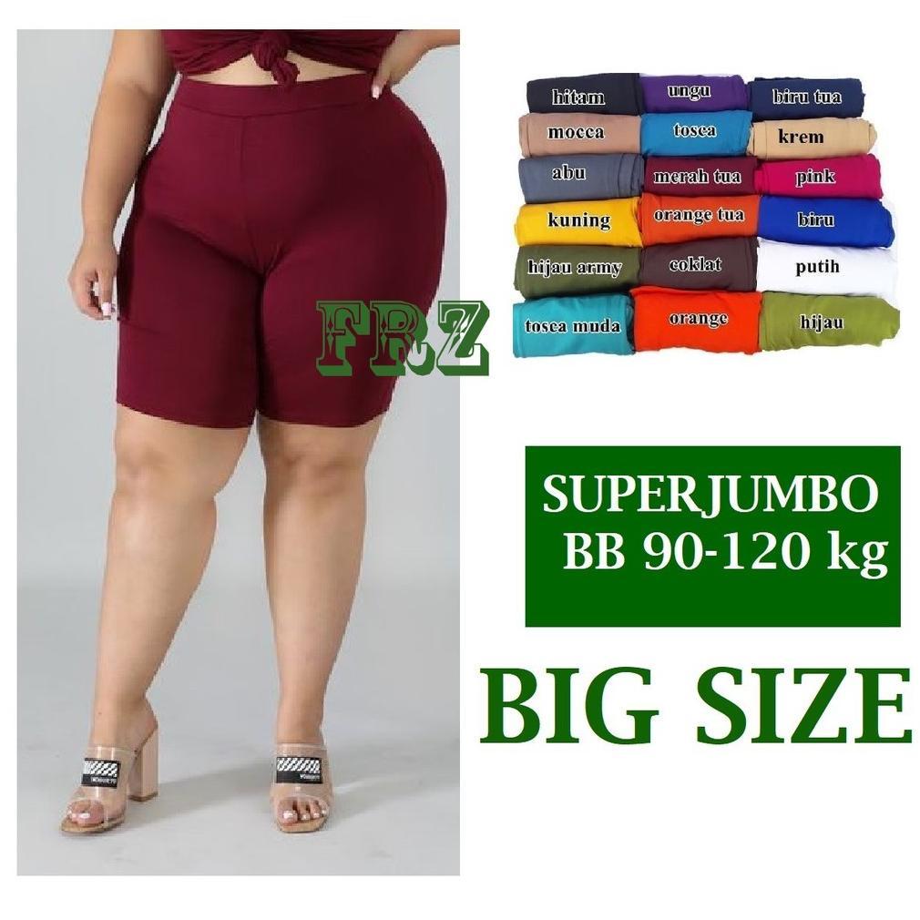Celana Shot Legging Pendek Strit Wanita JUMBO dan Semua Ukuran