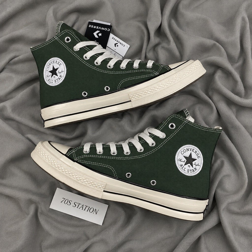 Sepatu Converse 70s Green Army High / Converse Hijau