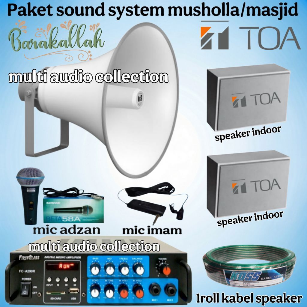 Paket Sound System Toa Masjid Atau Mushola / Toa Masjid