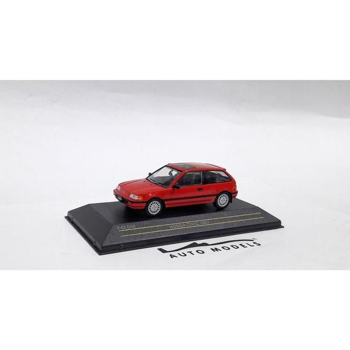 1:43 FIRST43 HONDA CIVIC 1987 RED AU1NDO