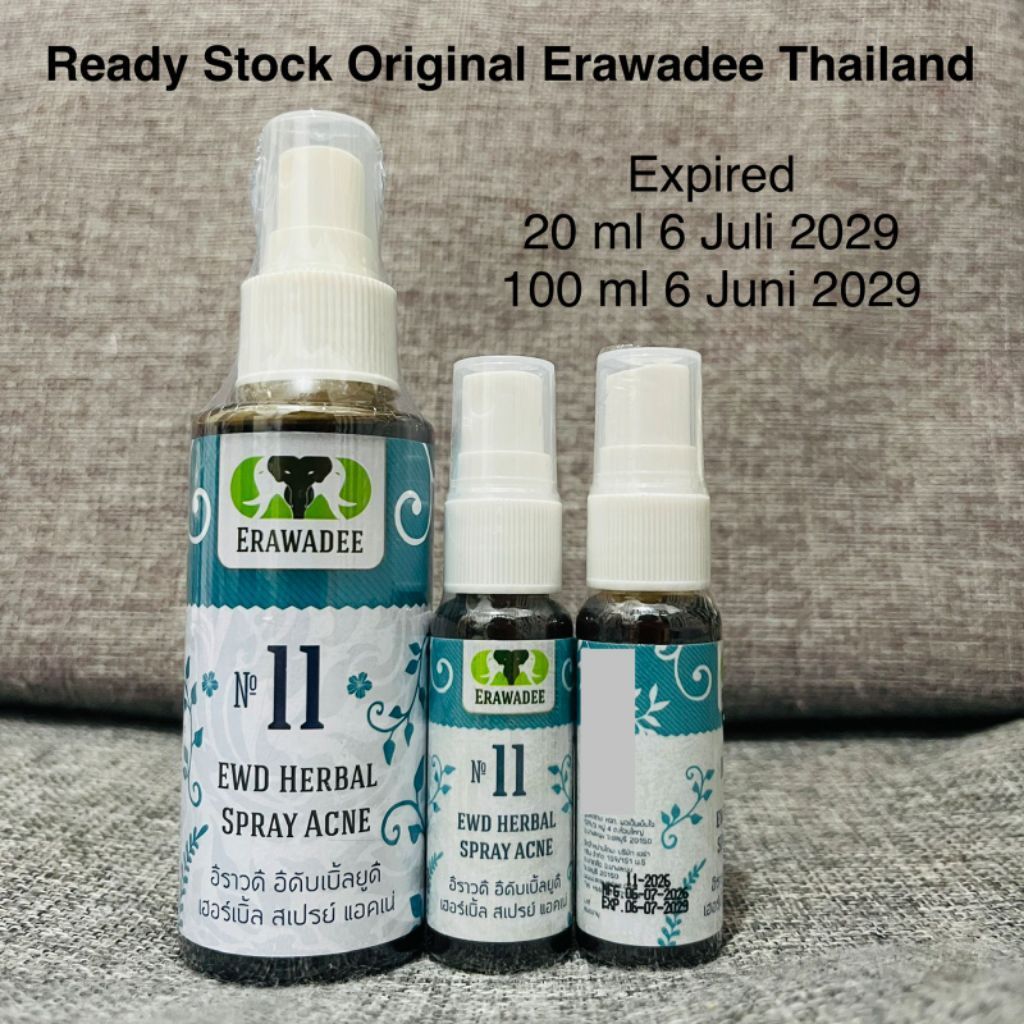 Erawadee 11 / Erawadee Black Spray Acne / Original Erawadee Thailand / ERAWADEE BLACK SPRAY ACNE No.