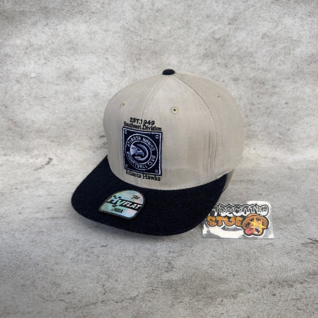 Topi NBA x Hyflat Atlanta Hawks Corduroi Dewasa Second