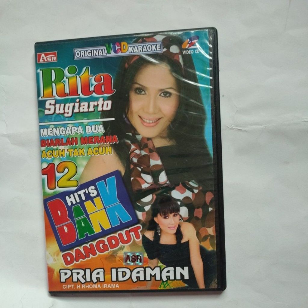 VCD KARAOKE 12 HITS BANK RITA SUGIARTO