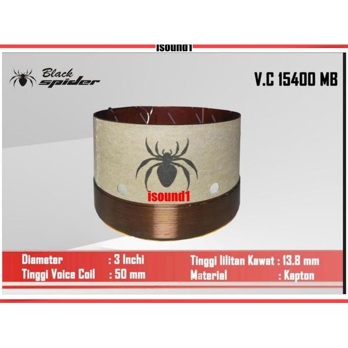 Spull Voice Coil Speaker 15 Inch Black Spider Spul Type 15400 Mb