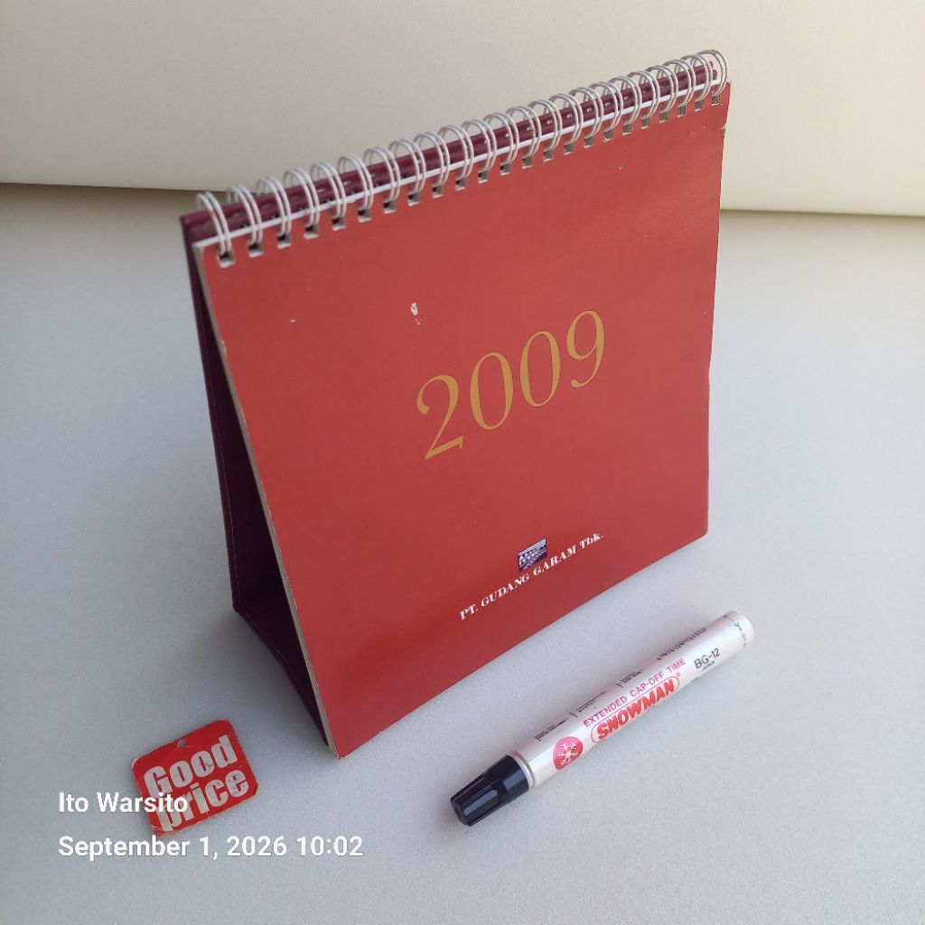 Kalender meja tahun 2009