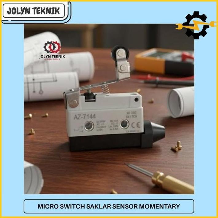 Micro Switch Travel Limit Switch Az-7144 10A Ac-15 Dc-13 Saklar Sensor Waterproof Momentary Limit Sw